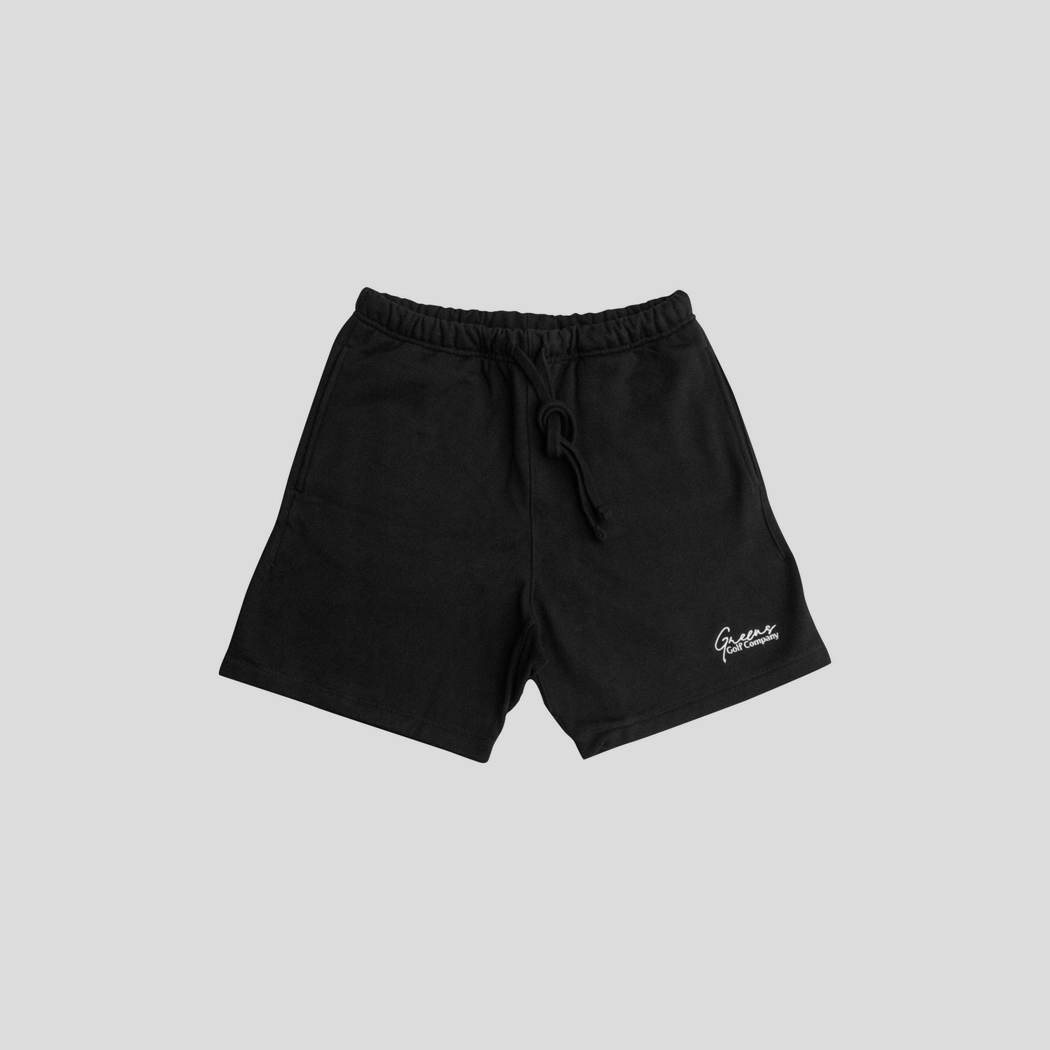 Greens Sweat Shorts - Black